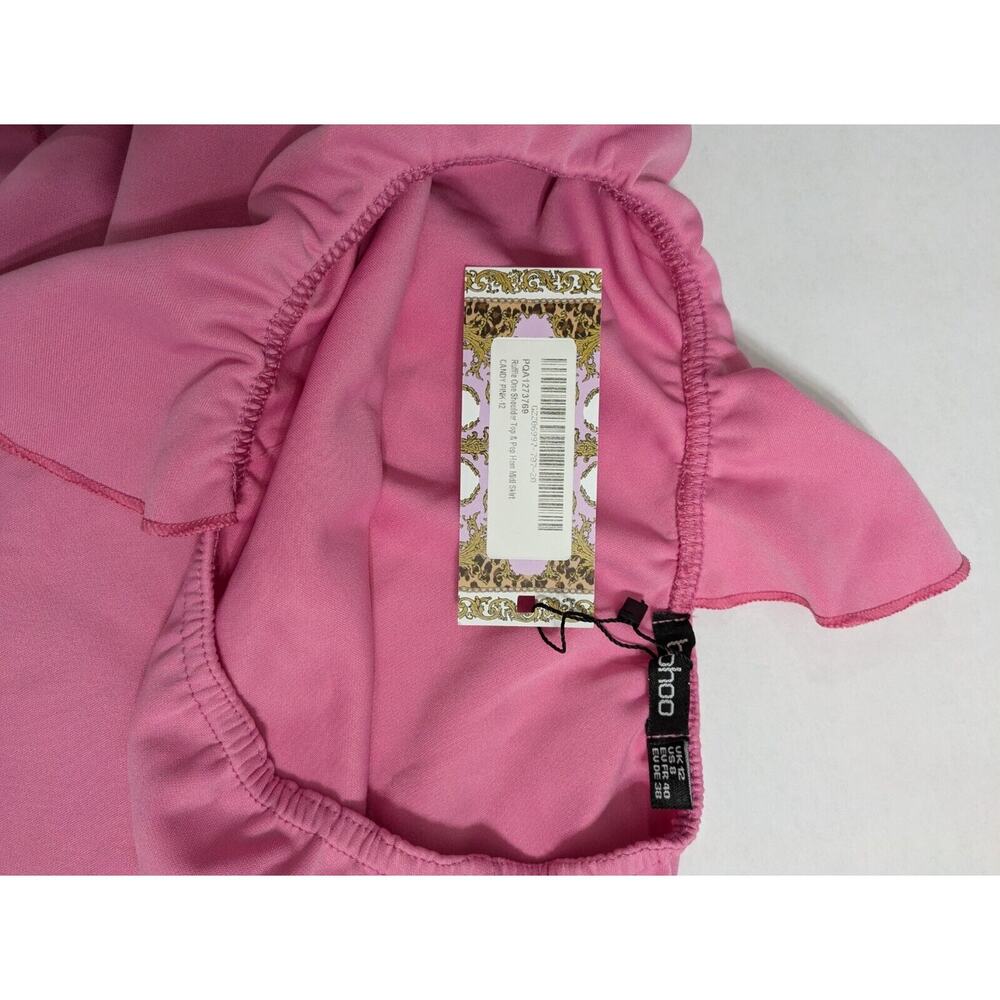 Boohoo Top Women's Size 8 One Sided Swim Beach Boho Summer Ruffle Crop 3 Pcs Lot - Picture 5 of 16